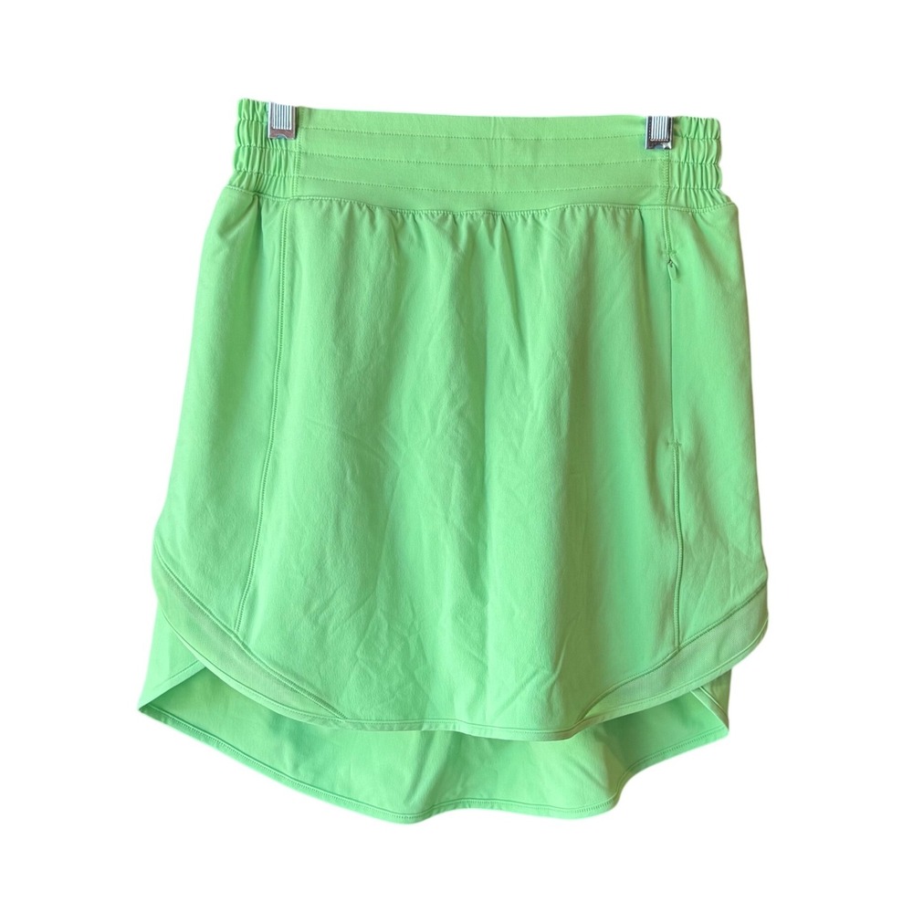Lululemon Hotty Hot High Rise Long Skirt Scream‎ Green Light Size 4